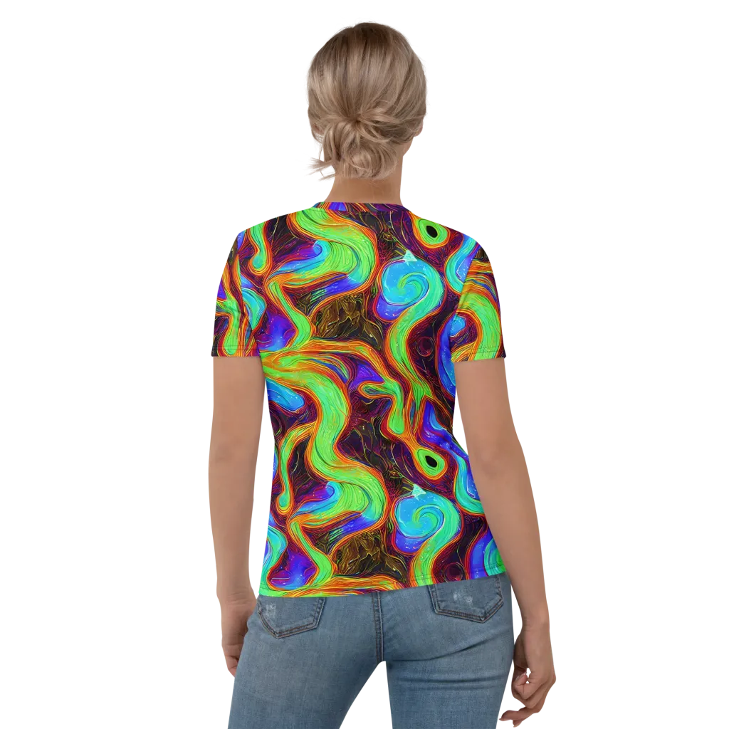 Arcane Flow on Women's Crew Neck T-Shirt — Back