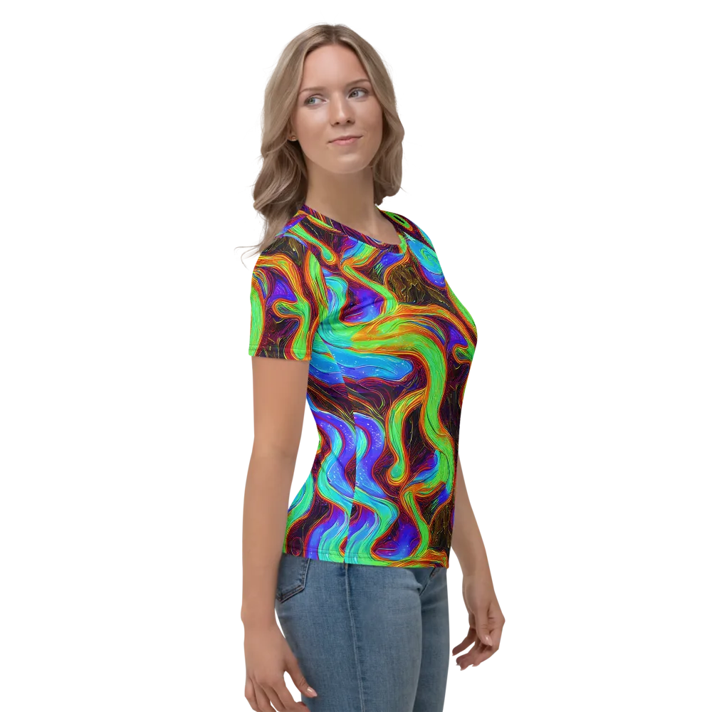Arcane Flow on Women's Crew Neck T-Shirt — Right