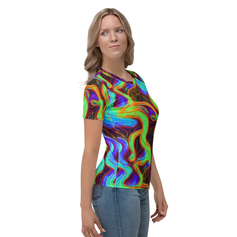 Arcane Flow on Women's Crew Neck T-Shirt — Right