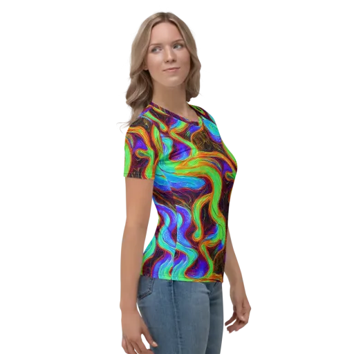 Arcane Flow on a Women's Crew Neck T-Shirt