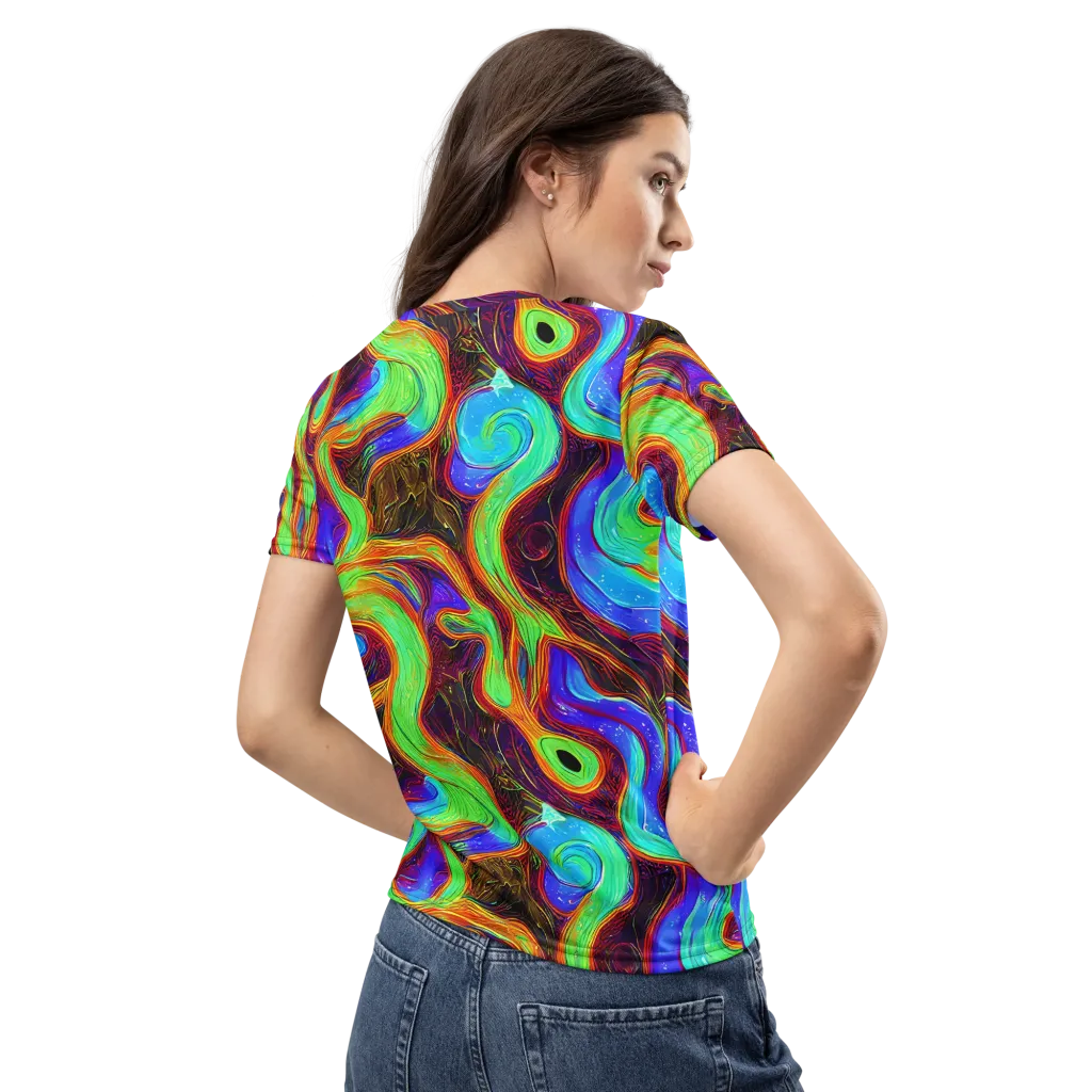 Arcane Flow on Women's Crew Neck T-Shirt — Back