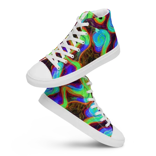 Arcane Flow on a Women's High Top Canvas Shoes