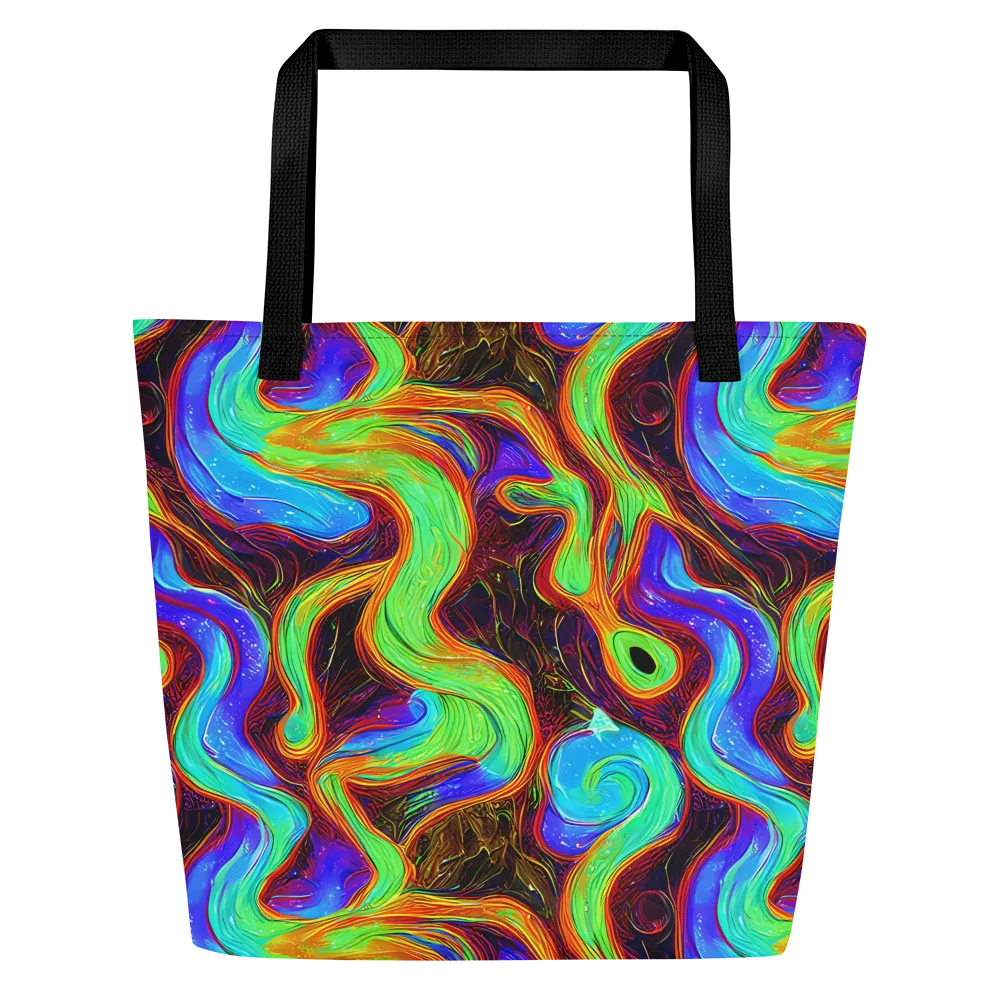 Arcane Flow on Large Tote Bag W/ Pocket — Front