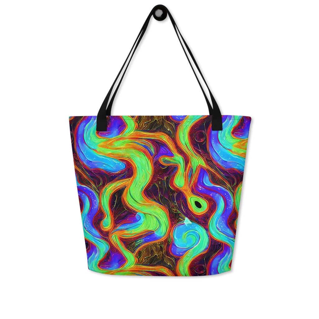 Arcane Flow on Large Tote Bag W/ Pocket — Front