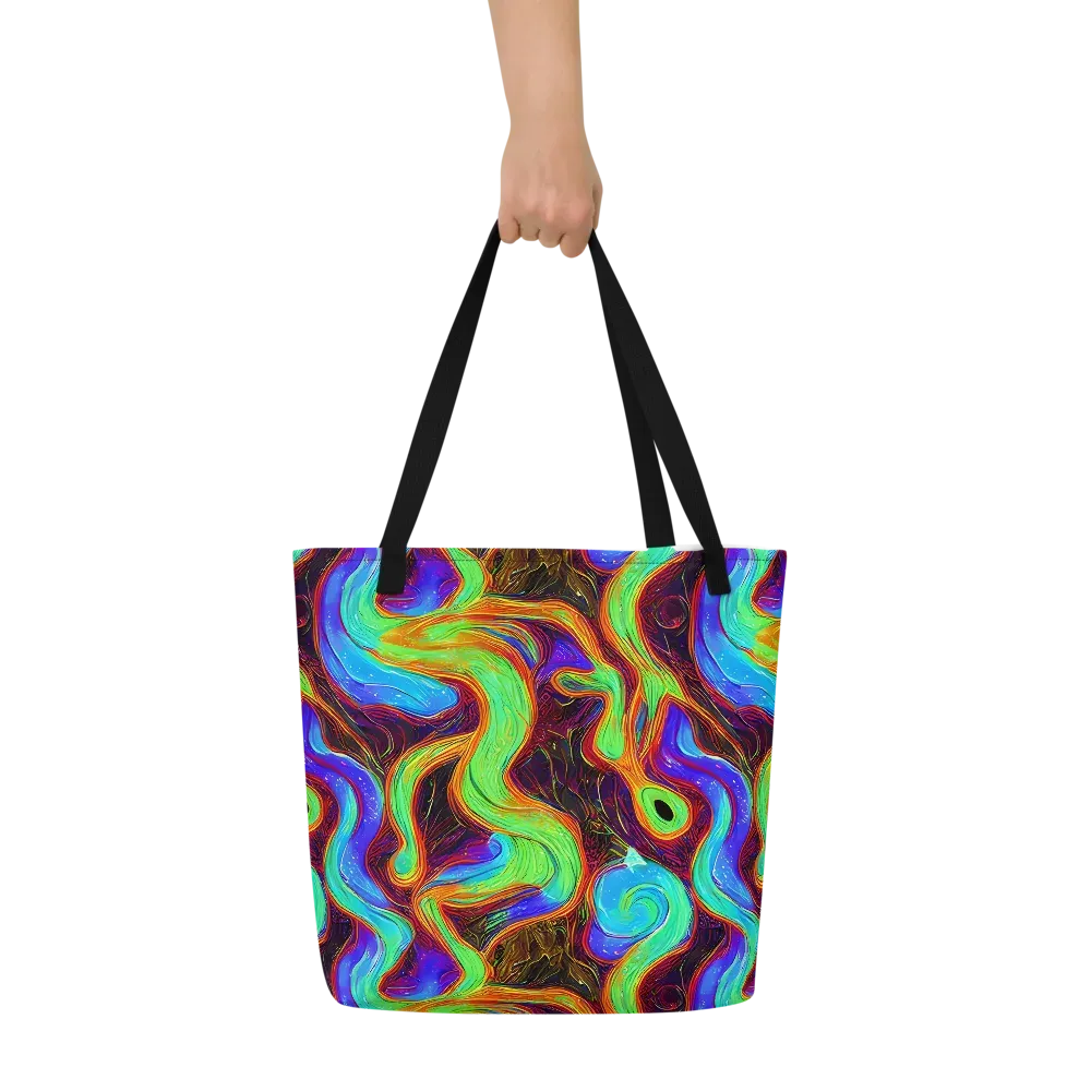 Arcane Flow on Large Tote Bag W/ Pocket — Front
