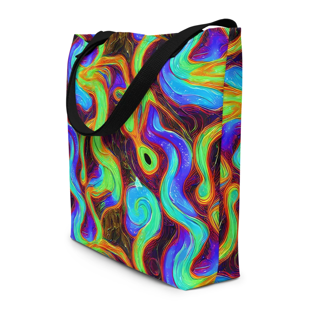 Arcane Flow on Large Tote Bag W/ Pocket — Front