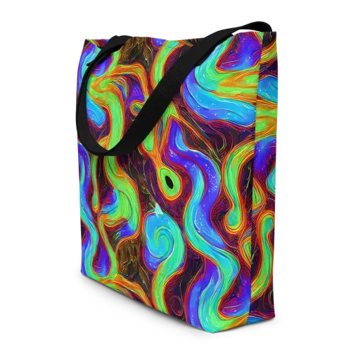 Arcane Flow on a Large Tote Bag W/ Pocket