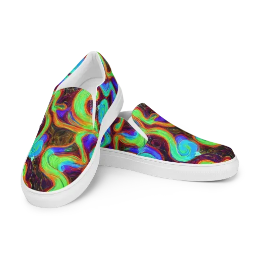 Arcane Flow on a Women's Slip-On Canvas Shoes