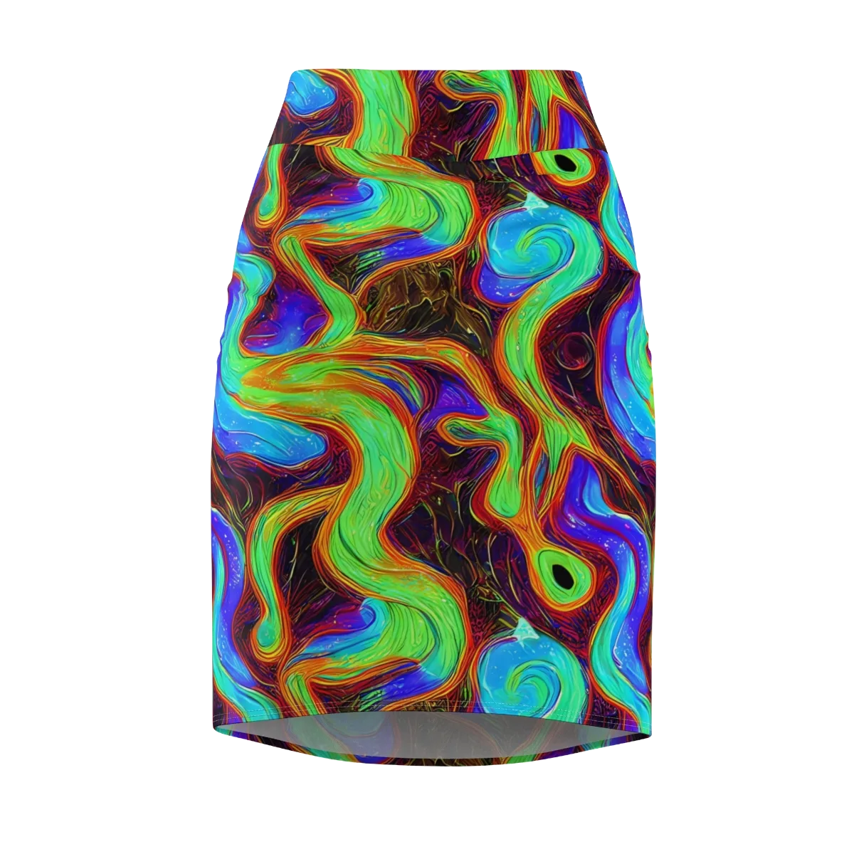 Arcane Flow on Pencil Skirt — Front