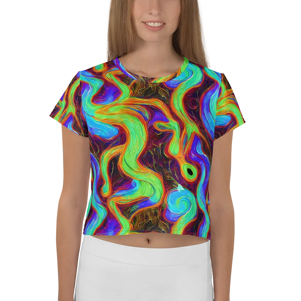 Arcane Flow on Crop Tee — Front