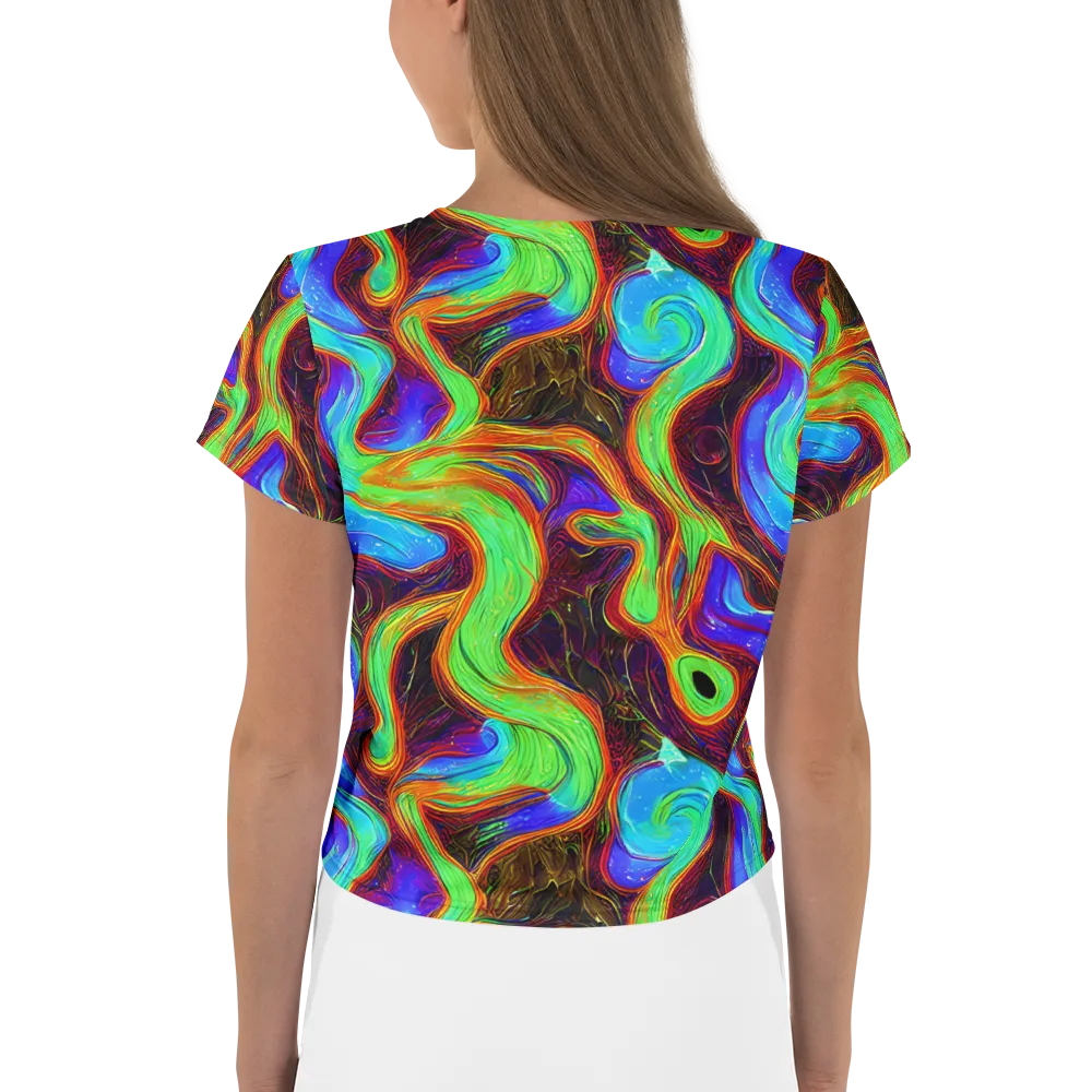 Arcane Flow on Crop Tee — Back
