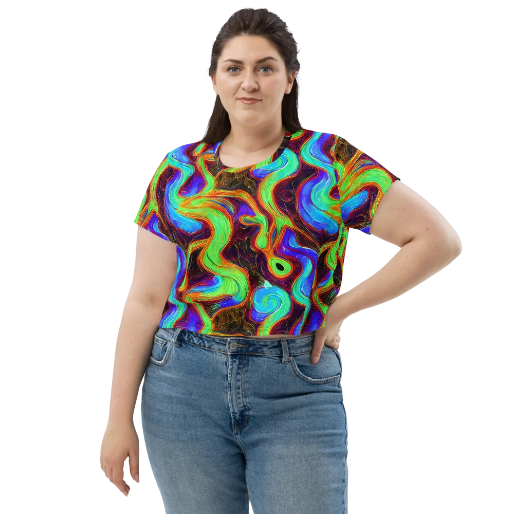 Arcane Flow on Crop Tee — Front