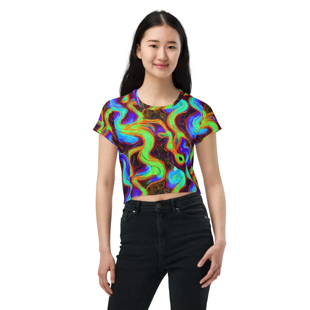 Arcane Flow on Crop Tee — Front
