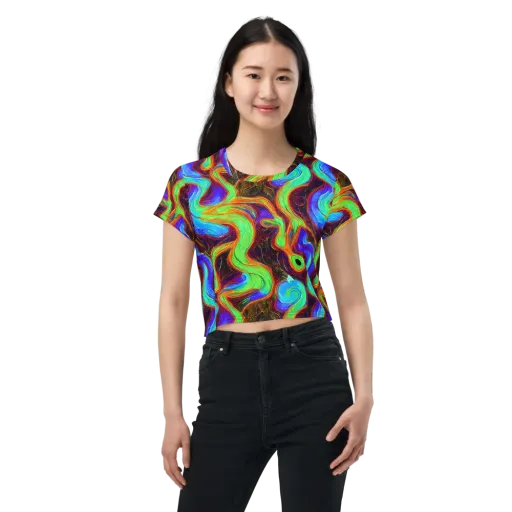Arcane Flow on a Crop Tee