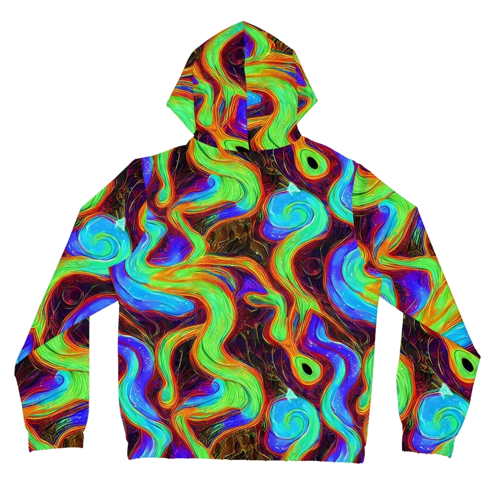 Arcane Flow on Women's Full-Zip Hoodie — Back