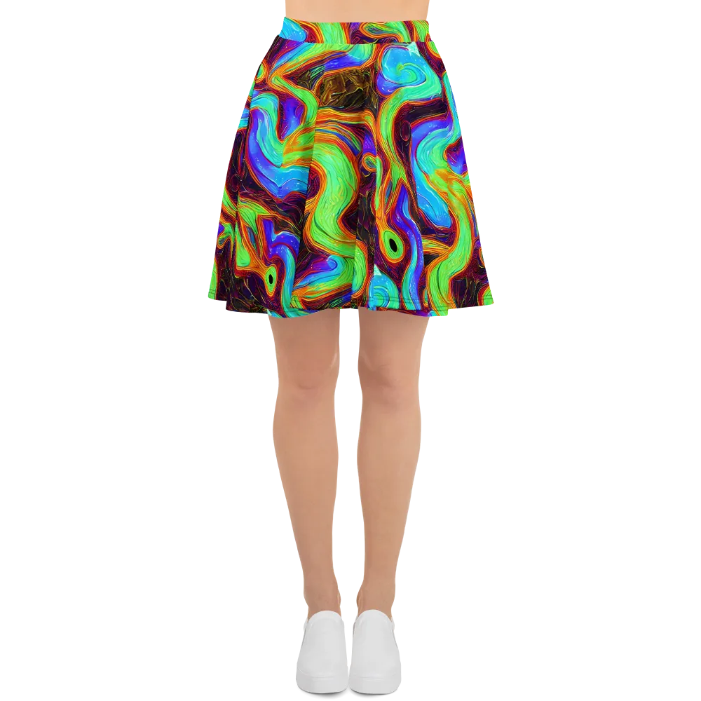 Arcane Flow on Skater Skirt — Front
