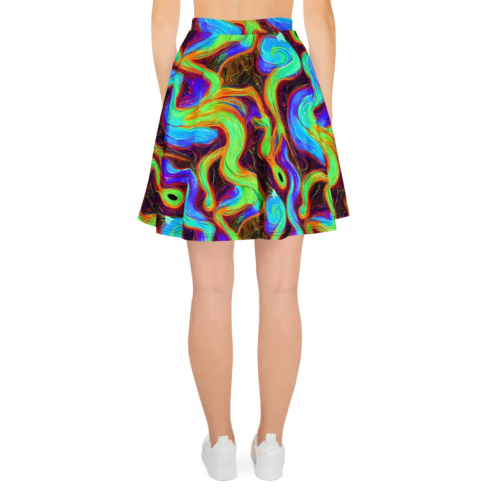 Arcane Flow on Skater Skirt — Back