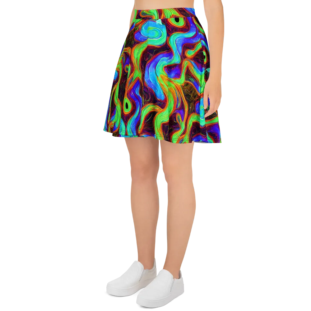 Arcane Flow on Skater Skirt — Left