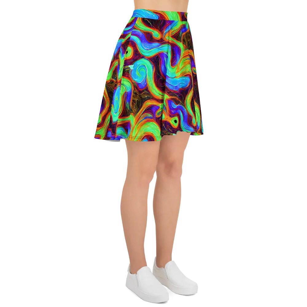 Arcane Flow on Skater Skirt — Right