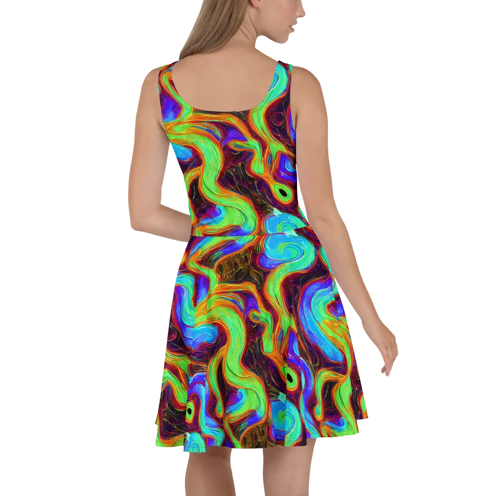 Arcane Flow on Skater Dress — Back
