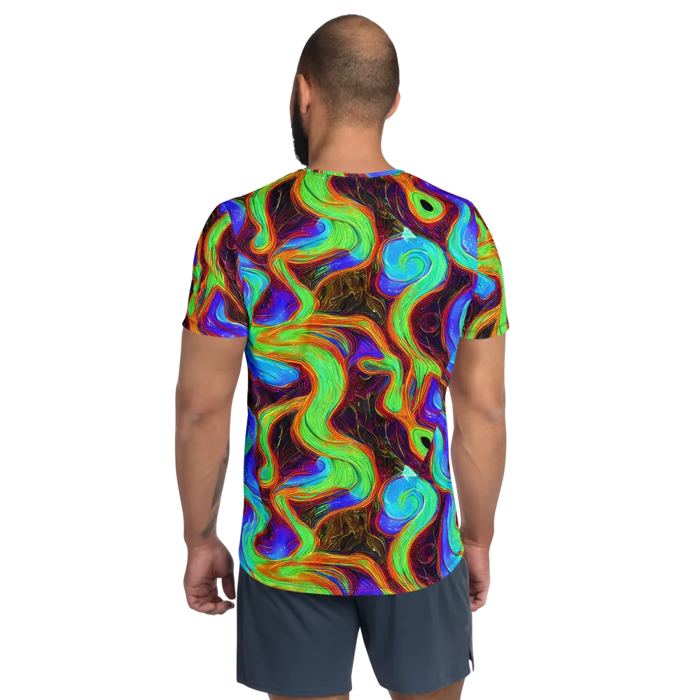 Arcane Flow on Men's Athletic T-Shirt — Back