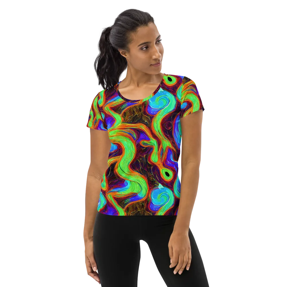 Arcane Flow on Women's Athletic T-Shirt — Front