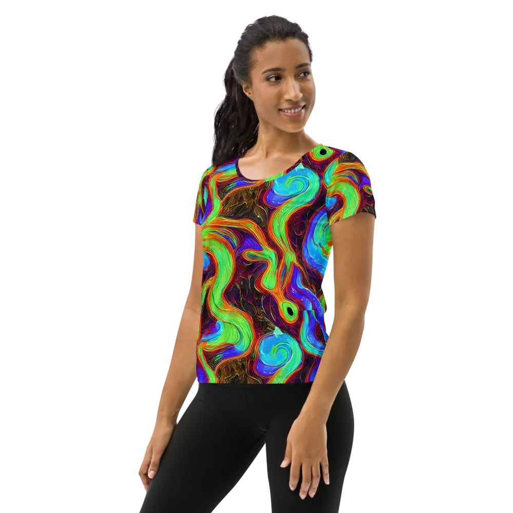 Arcane Flow on Women's Athletic T-Shirt — Left