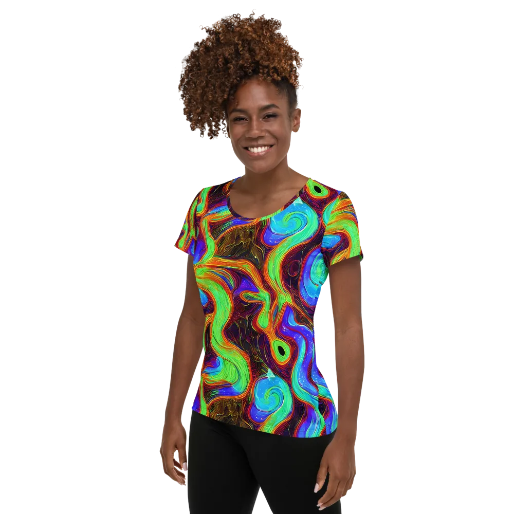 Arcane Flow on Women's Athletic T-Shirt — Left