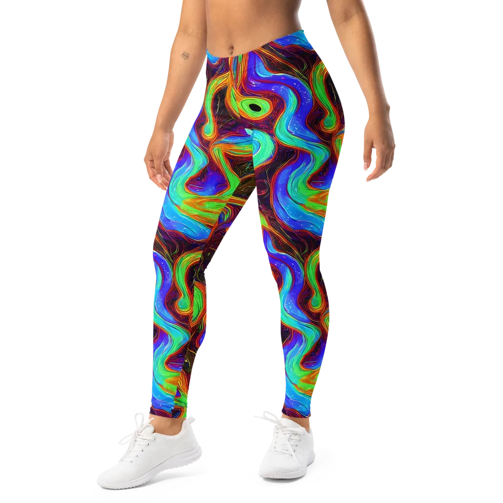 Arcane Flow on Leggings — Left Front