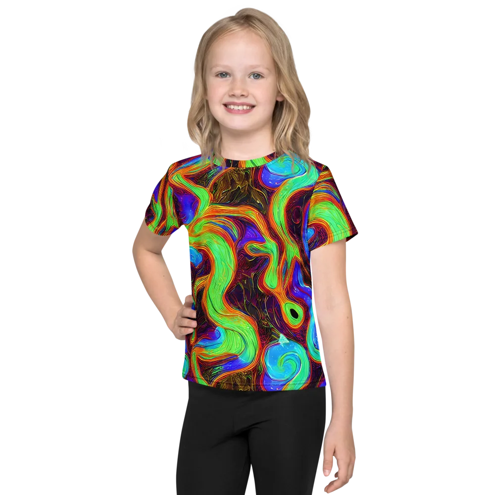 Arcane Flow on Kids Crew Neck T-Shirt — Front