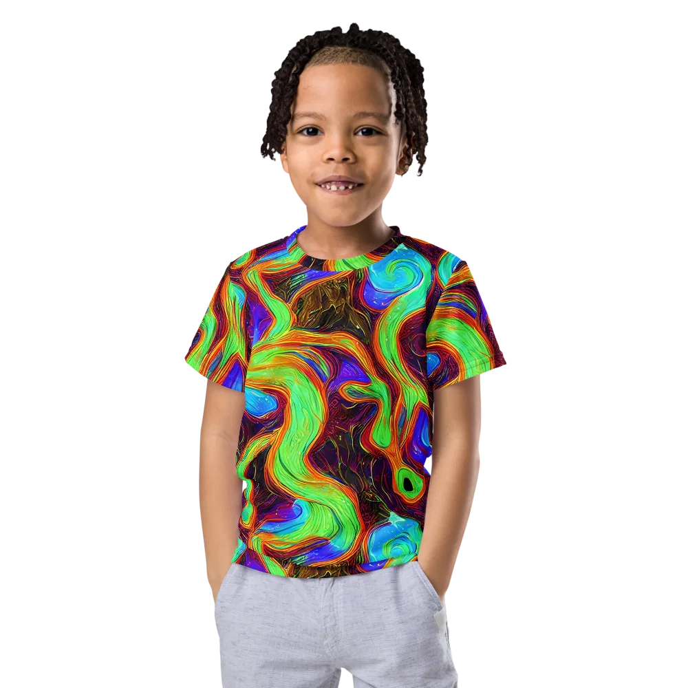 Arcane Flow on Kids Crew Neck T-Shirt — Front