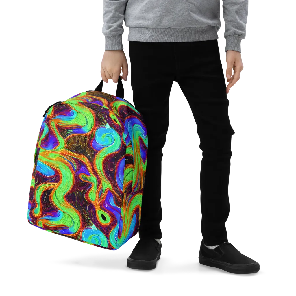 Arcane Flow on Minimalist Backpack — Zoomed-in