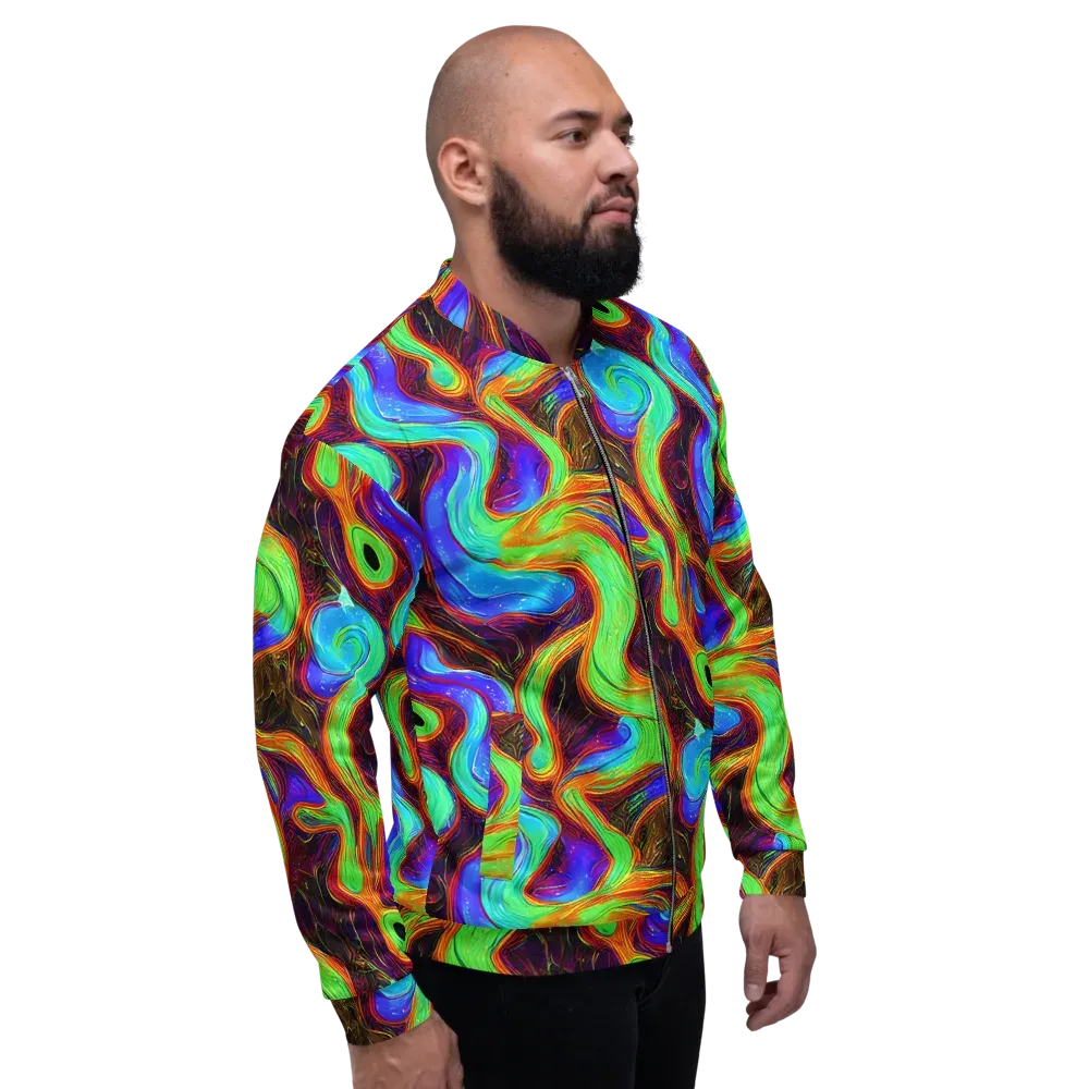 Arcane Flow on Bomber Jacket — Right