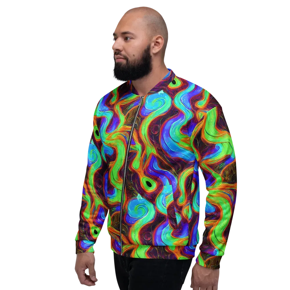 Arcane Flow on Bomber Jacket — Left