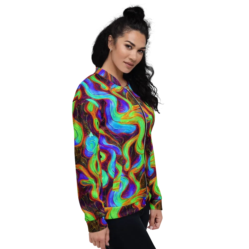 Arcane Flow on Bomber Jacket — Right