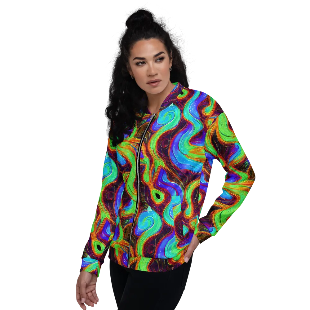 Arcane Flow on Bomber Jacket — Left