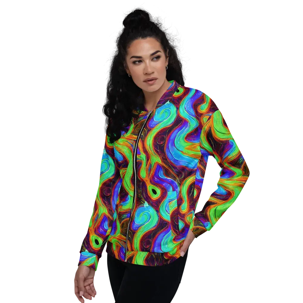 Arcane Flow on Bomber Jacket — Left