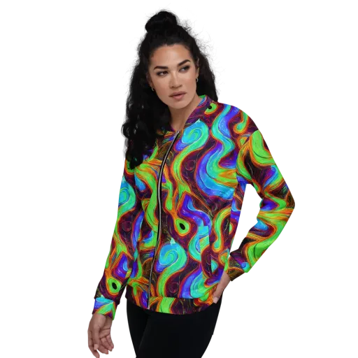 Arcane Flow on a Bomber Jacket