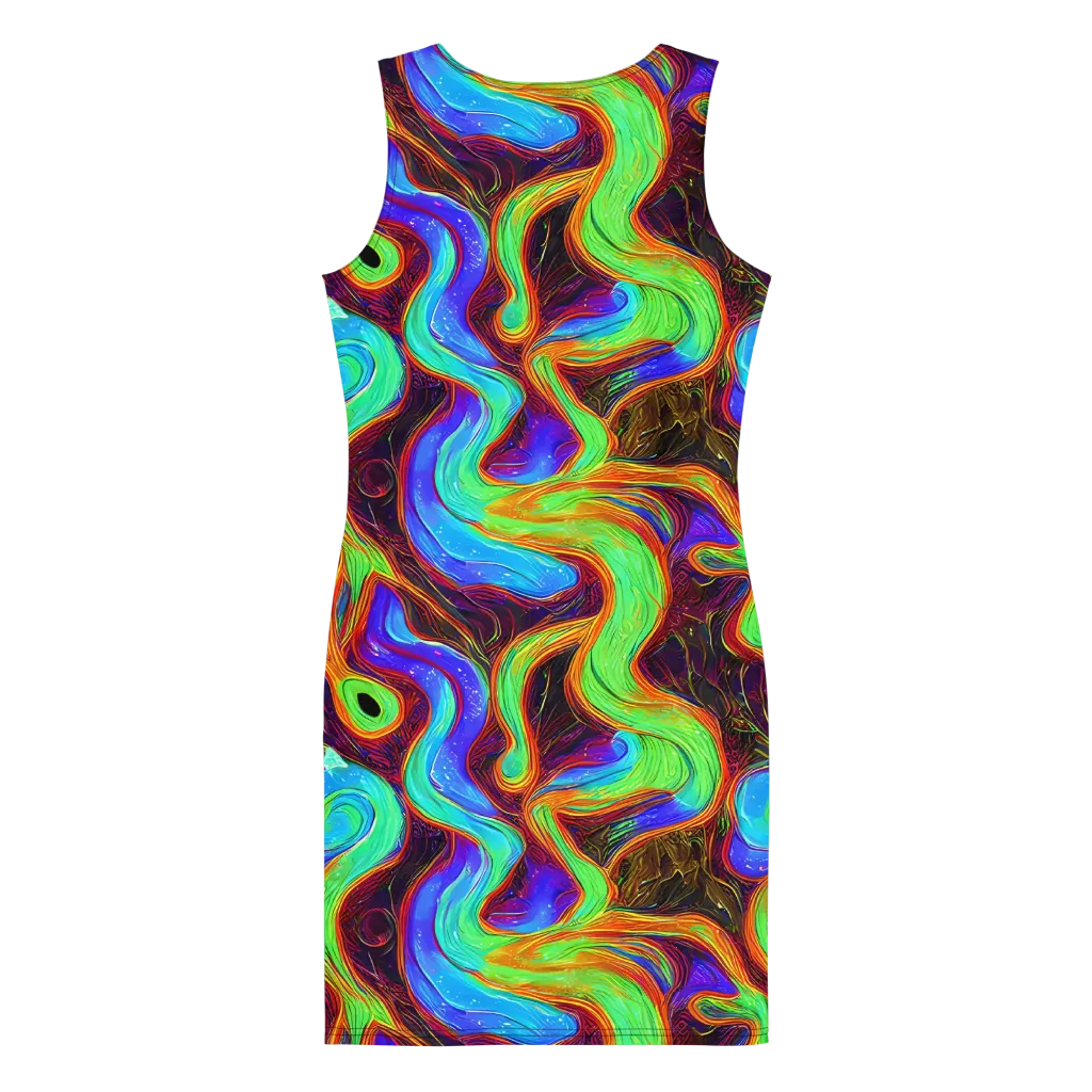 Arcane Flow on Bodycon Dress — Back