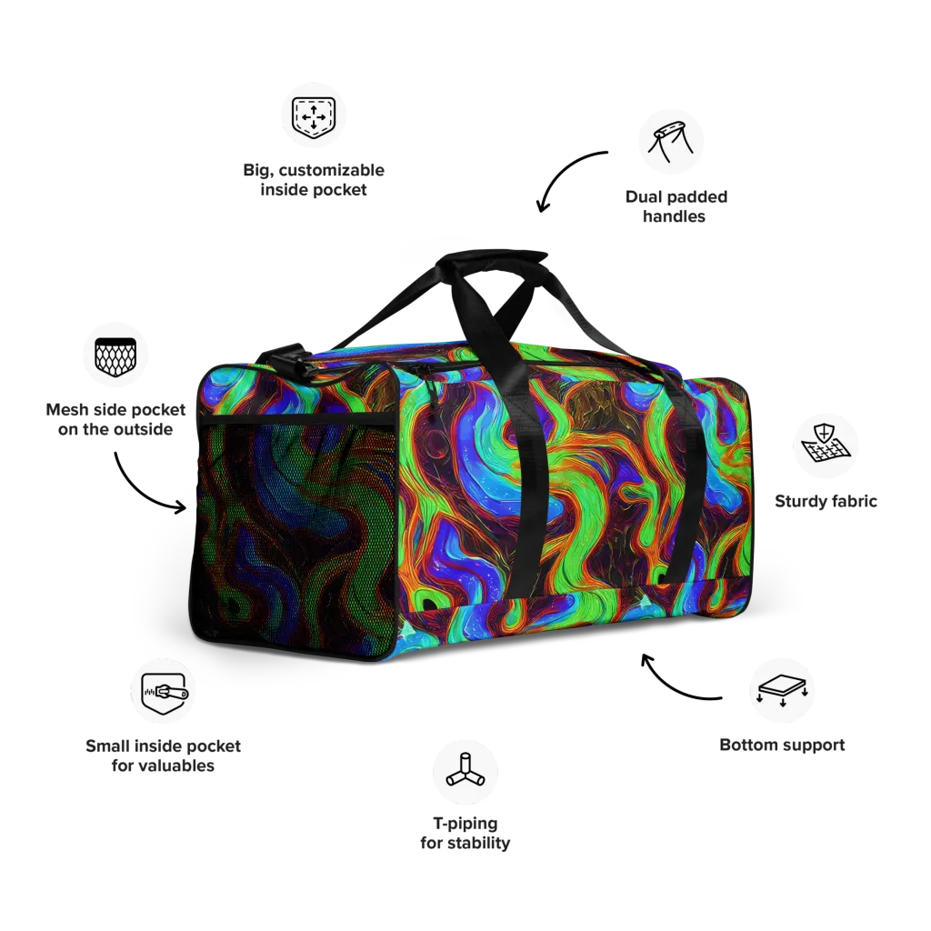 Arcane Flow on Duffle Bag — Right Front