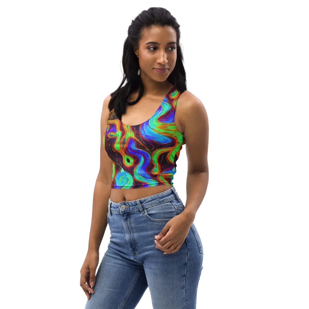 Arcane Flow on Crop Top — Left Front