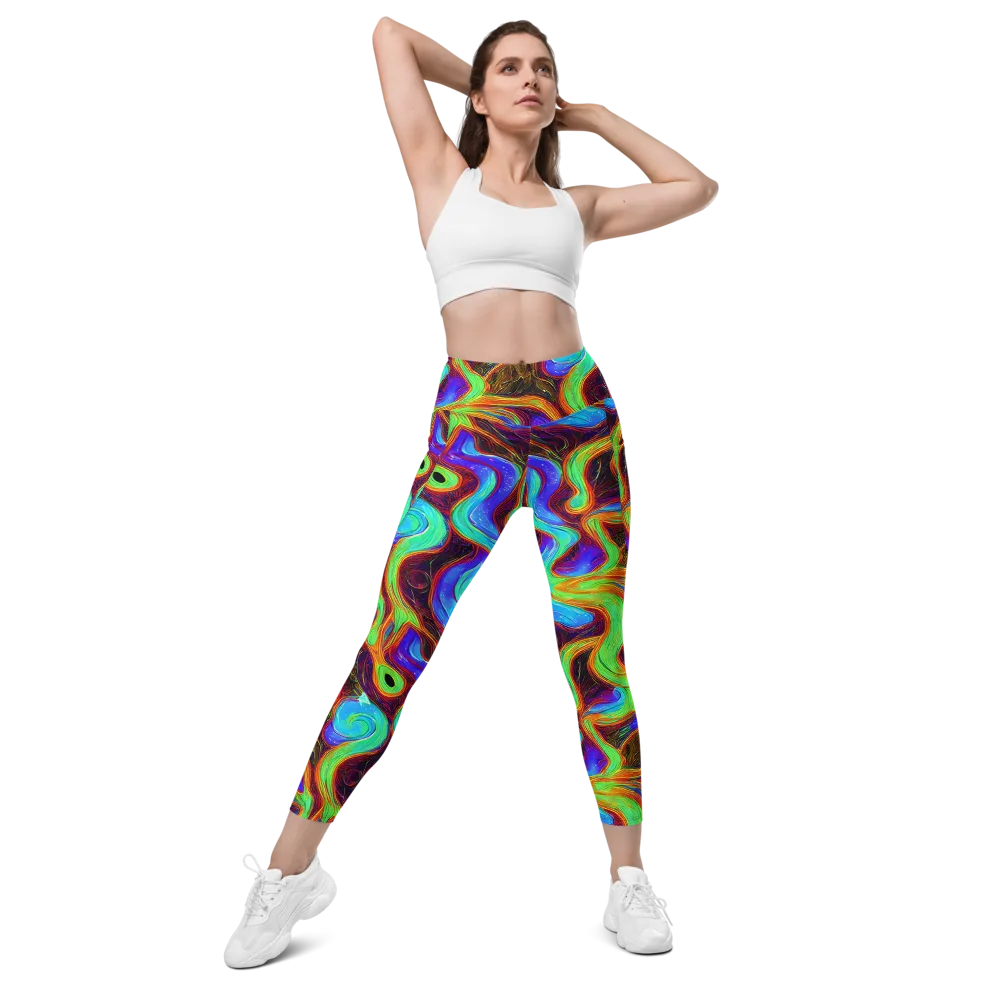 Arcane Flow on Leggings with Pockets — Front