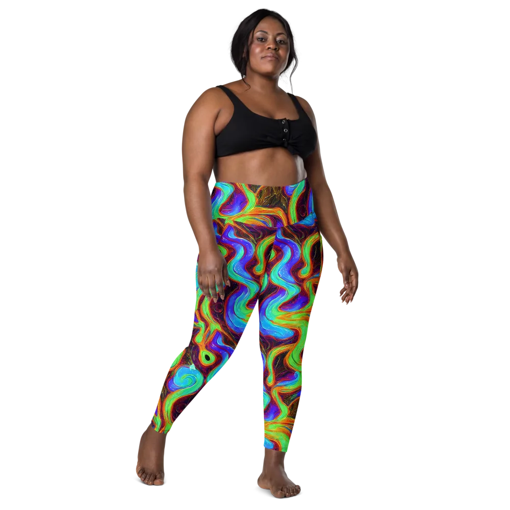 Arcane Flow on Leggings with Pockets — Front