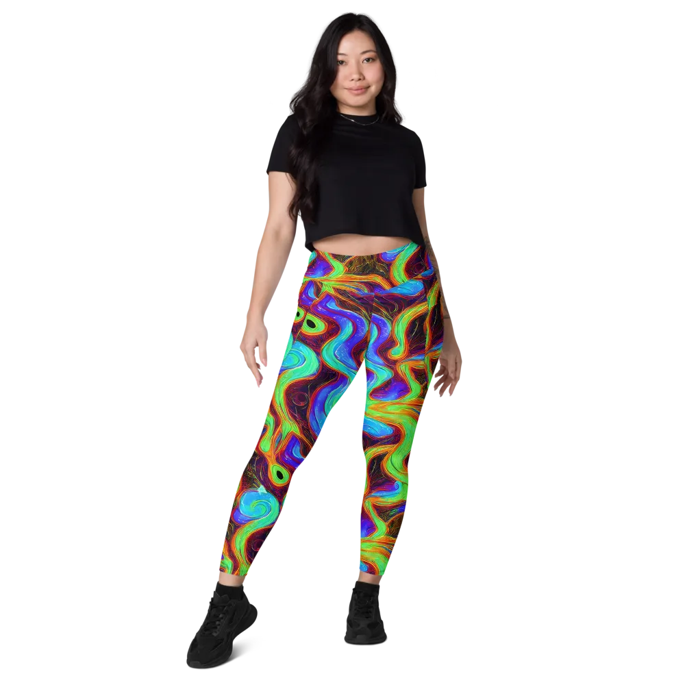 Arcane Flow on Leggings with Pockets — Front
