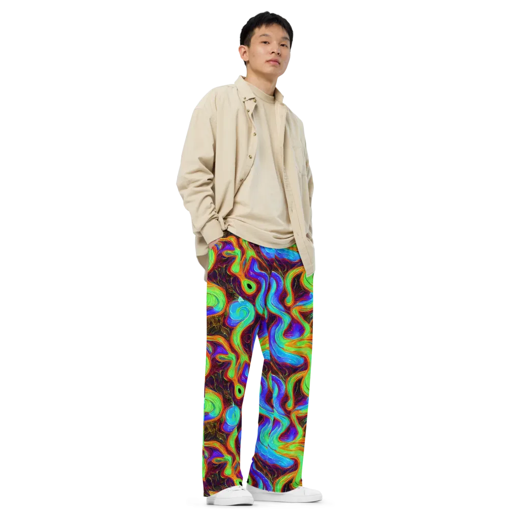 Arcane Flow on Wide-Leg Pants — Right Front