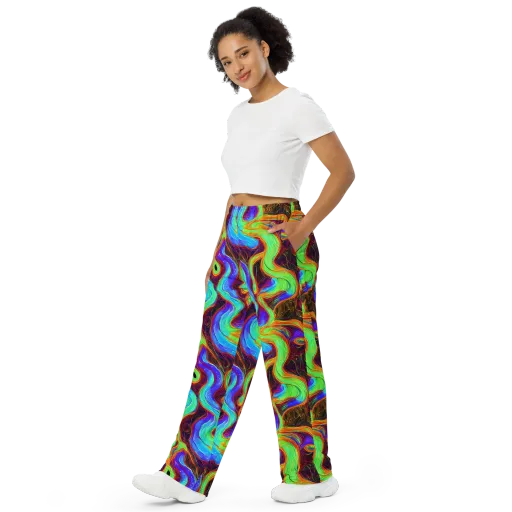 Arcane Flow on a Wide-Leg Pants