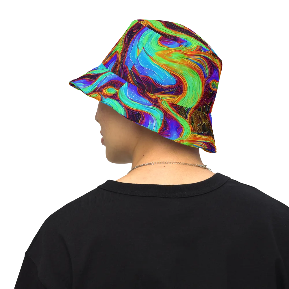 Arcane Flow on Reversible Bucket Hat — Back Inside