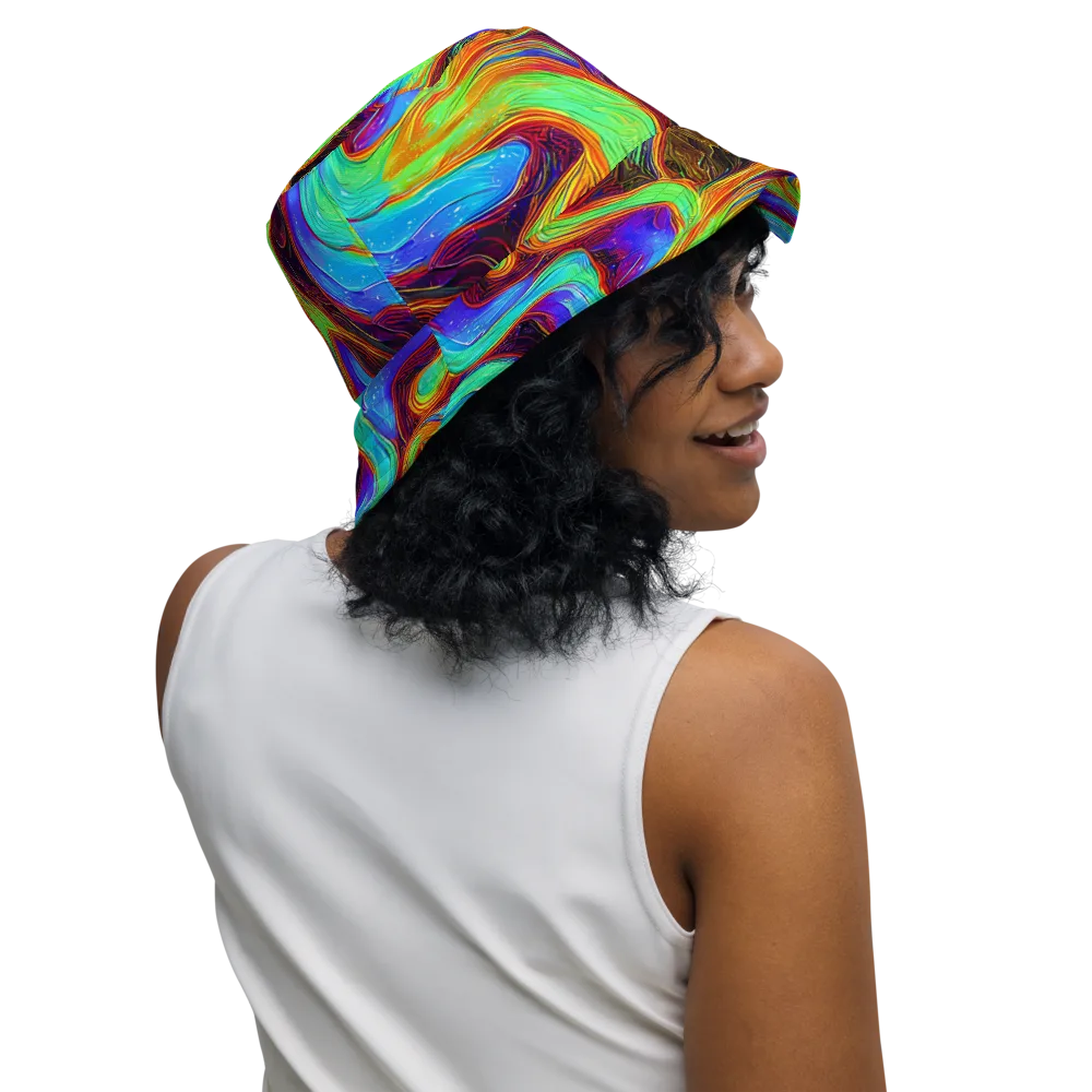 Arcane Flow on Reversible Bucket Hat — Right Outside