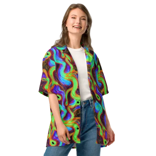 Arcane Flow on a Button Shirt