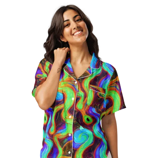 Arcane Flow on a Women's Short Sleeve Pajama Top